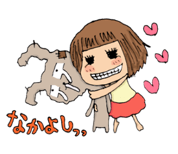 Filled with happiness  "MIMI chan" sticker #6810432