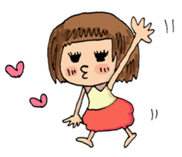 Filled with happiness  "MIMI chan" sticker #6810433