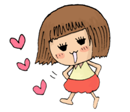 Filled with happiness  "MIMI chan" sticker #6810435