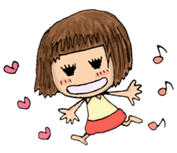 Filled with happiness  "MIMI chan" sticker #6810436