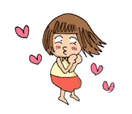 Filled with happiness  "MIMI chan" sticker #6810438