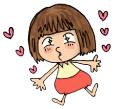 Filled with happiness  "MIMI chan" sticker #6810441