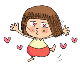 Filled with happiness  "MIMI chan" sticker #6810444