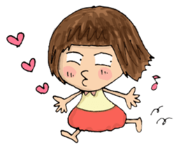 Filled with happiness  "MIMI chan" sticker #6810445