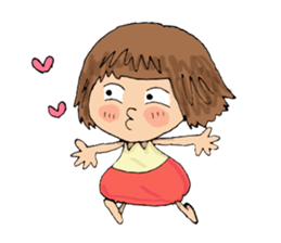 Filled with happiness  "MIMI chan" sticker #6810446