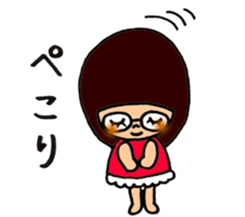 meganegirl hagutan sticker #6811074