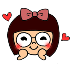 meganegirl hagutan sticker #6811080