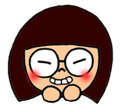 meganegirl hagutan sticker #6811082