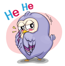 Tyno - The Cheeky Owl sticker #6811620
