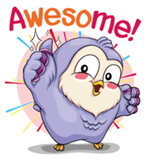 Tyno - The Cheeky Owl sticker #6811624