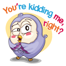 Tyno - The Cheeky Owl sticker #6811633