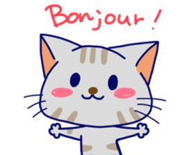 Cats in French sticker #6811888