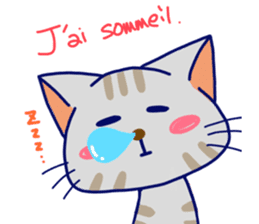 Cats in French sticker #6811903