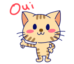 Cats in French sticker #6811924