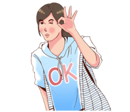 girls all around sticker #6812494