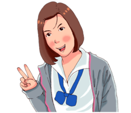 girls all around sticker #6812495