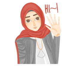 Rainbow Hijab sticker #6813250