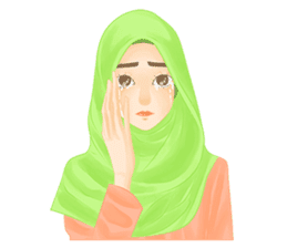 Rainbow Hijab sticker #6813252