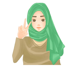 Rainbow Hijab sticker #6813272