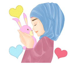 Rainbow Hijab sticker #6813273