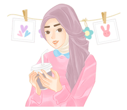 Rainbow Hijab sticker #6813274