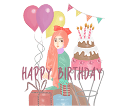 Rainbow Hijab sticker #6813280