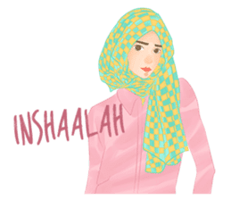 Rainbow Hijab sticker #6813281