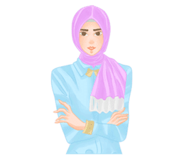 Rainbow Hijab sticker #6813282