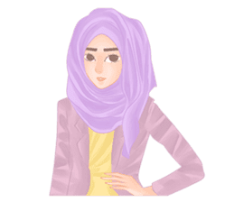 Rainbow Hijab sticker #6813284