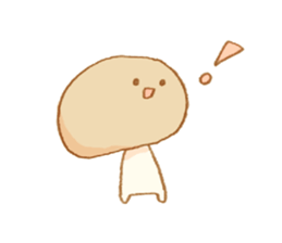 Cute Mushroom!!! sticker #6813542