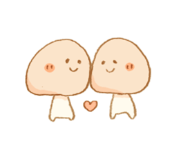 Cute Mushroom!!! sticker #6813544