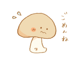 Cute Mushroom!!! sticker #6813546