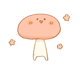 Cute Mushroom!!! sticker #6813555