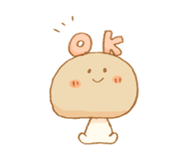 Cute Mushroom!!! sticker #6813560