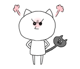 Reticent cat sticker #6813698