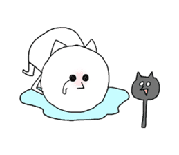 Reticent cat sticker #6813706