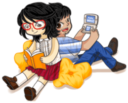 The Love and War of Firu & Visya sticker #6814412