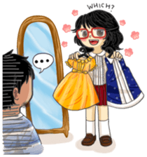 The Love and War of Firu & Visya sticker #6814422