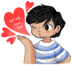 The Love and War of Firu & Visya sticker #6814424
