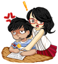 The Love and War of Firu & Visya sticker #6814430