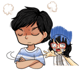 The Love and War of Firu & Visya sticker #6814432
