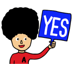 I am Afro sticker #6814893