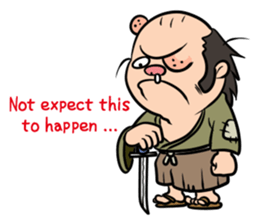 Angry masterless samurai(English) sticker #6816060