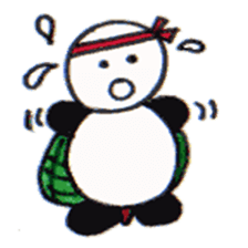 Tonton;a panda turtle sticker #6816772