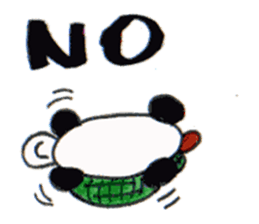 Tonton;a panda turtle sticker #6816774