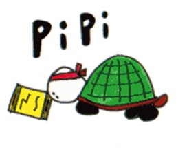 Tonton;a panda turtle sticker #6816780