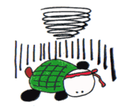 Tonton;a panda turtle sticker #6816783