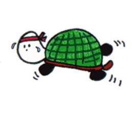 Tonton;a panda turtle sticker #6816788