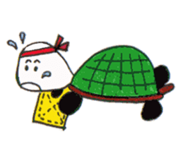 Tonton;a panda turtle sticker #6816793