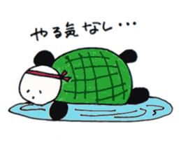 Tonton;a panda turtle sticker #6816803